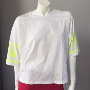 New with tags PUMA BURNOUT TEE WITH SHEER BACK MED